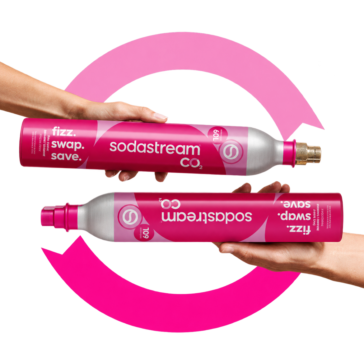 Cilindros de CO₂ Quick Connect y a rosca