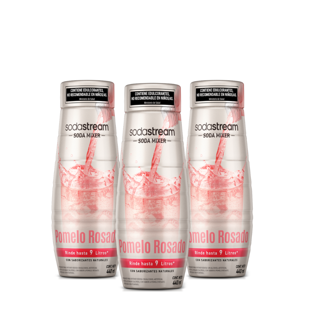 Pomelo Rosado / Pack x3 sodastream