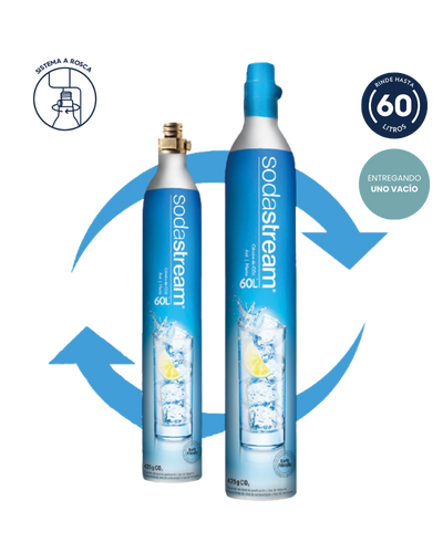 Recambio de Cilindro CO2 Celeste
